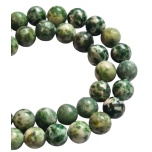 Jaspis, Green Spot, 8mm, 10tk