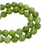 Kvarts, Yellow Green, 8mm, 10tk