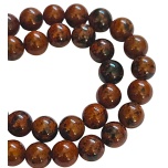 Obsidiaan, mahagon, 8mm, 10tk