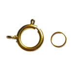 Ümmargune vedrukinniti, 12mm, kuldset värvi, 1tk.