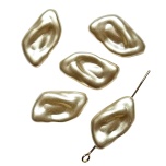 Akrüülhelmed, PÄRL, 20x11mm, 5tk