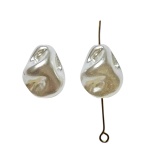 Akrüülhelmed, PÄRL, 16x13mm, 2tk