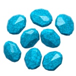 Akrüülhelmes, TÜRKIIS, 25x20mm, 2tk