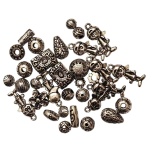 Akrüülhelmeste/ripatsite segu, karbis, 7-19mm, 20g