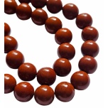 Jaspis, punane, 8mm, 10tk