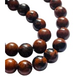 Obsidiaan, mahagon, 8mm, 10tk
