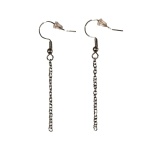 Kõrvarõnga toorik, 2tk. Metallosad: hõbedast värvi