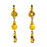 Nefriit/tsitriin. Metallosad: kuldset värvi.