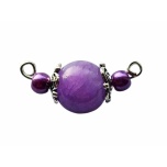 Käevõru keskne element. Nefriit. Metallosad: hõbedast värvi.