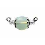 Käevõru keskne element. Opaliit. Metallosad: hõbedast värvi.