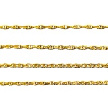 Kett, lüli 2x1,4mm, 1m. Värv: kuldne