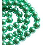 Klaaspärlid, 8mm, 10tk, Light Green