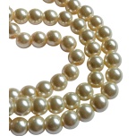 Klaaspärlid, 8mm, 10tk, Peach Puff