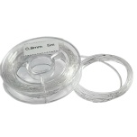Elastne tamiil, EXTRA STRONG, 0,8mm, värvitu, 5m poolil