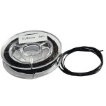 Elastne tamiil, EXTRA STRONG, 0,8mm, must, 5m poolil