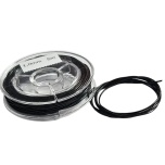 Elastne tamiil, EXTRA STRONG, 1,0mm, must, 5m poolil