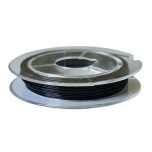 Nailonkattega ehtetraat, must, 0,38mm, 10m poolil
