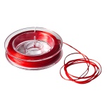 Elastne tamiil, lame, 0,8mm, punane, 10m poolil
