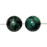 Jaspis, roheline, 10mm, 2tk