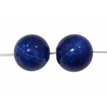 Nefriit, sinine/toonitud, 10mm, 2tk