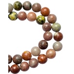 Jaspis, Plum Blossom, 8mm, 10tk