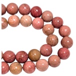 Rodoniit, roosa, 8mm, 10tk